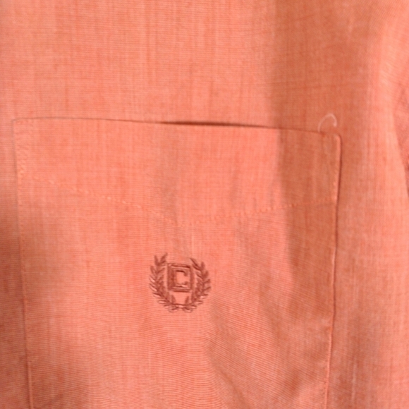 Chaps Orange Button Down Dress Shirt - Picture 4 of 6